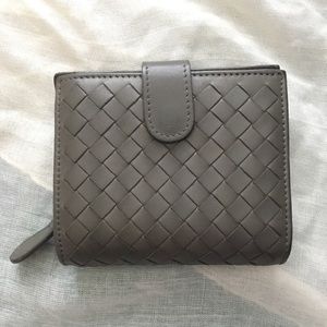 Bottega Veneta light grey wallet